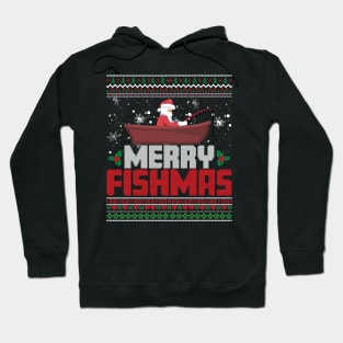 Merry Fishmas Funny Christmas Xmas Hoodie